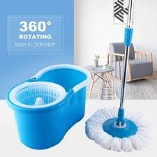360° Spin Mop with Plastic Strainer